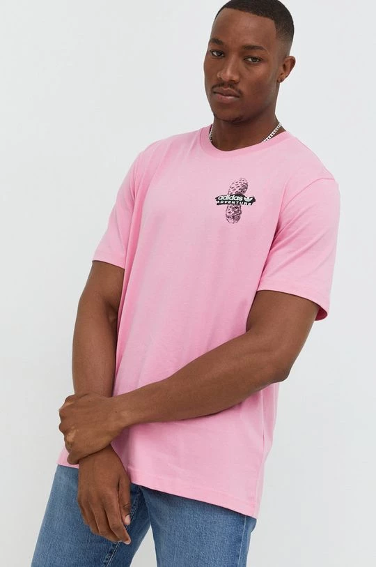 Ανδρικά Μπλουζάκια Βαμβακερό μπλουζάκι Adidas Originals ροζ - Image 2