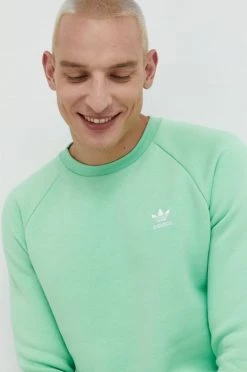 Ανδρικά Χωρίς φερμουάρ Μπλούζα Adidas Originals πράσινο,