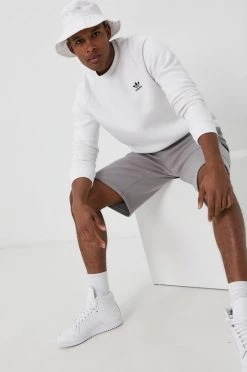 Ανδρικά Χωρίς φερμουάρ Μπλούζα Adidas Originals χρώμα: άσπρο