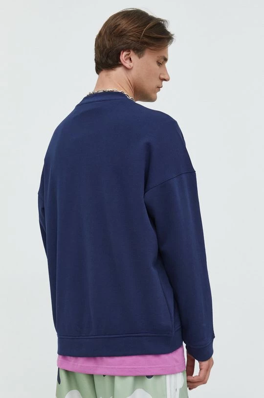 Ανδρικά Χωρίς φερμουάρ Βαμβακερή μπλούζα Adidas Originals ναυτικό μπλε, - Image 3