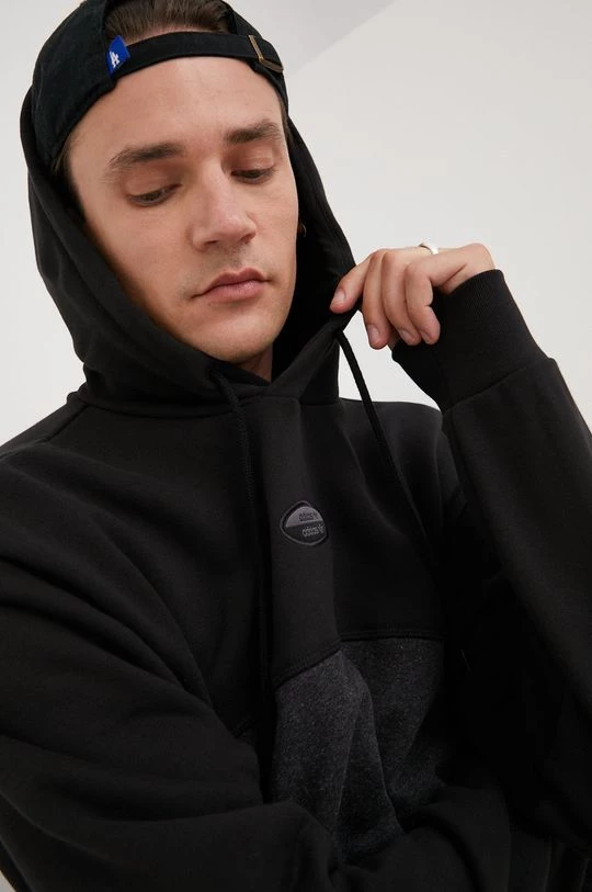 Ανδρικά Χωρίς φερμουάρ Βαμβακερή μπλούζα Adidas Originals μαύρο, - Image 4