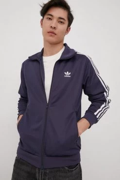 Ανδρικά Με φερμουάρ Μπλούζα Adidas Originals Adicolor ναυτικό μπλε