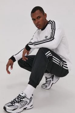 Ανδρικά Μακρυμάνικα Longsleeve Adidas Originals χρώμα: άσπρο
