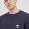 Ανδρικά Χωρίς φερμουάρ Βαμβακερή μπλούζα Adidas Originals Adicolor μοβ