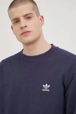 Ανδρικά Χωρίς φερμουάρ Βαμβακερή μπλούζα Adidas Originals Adicolor μοβ