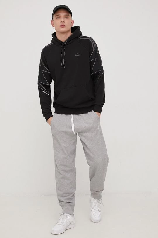 Ανδρικά Χωρίς φερμουάρ Μπλούζα Adidas Originals μαύρο, - Image 2