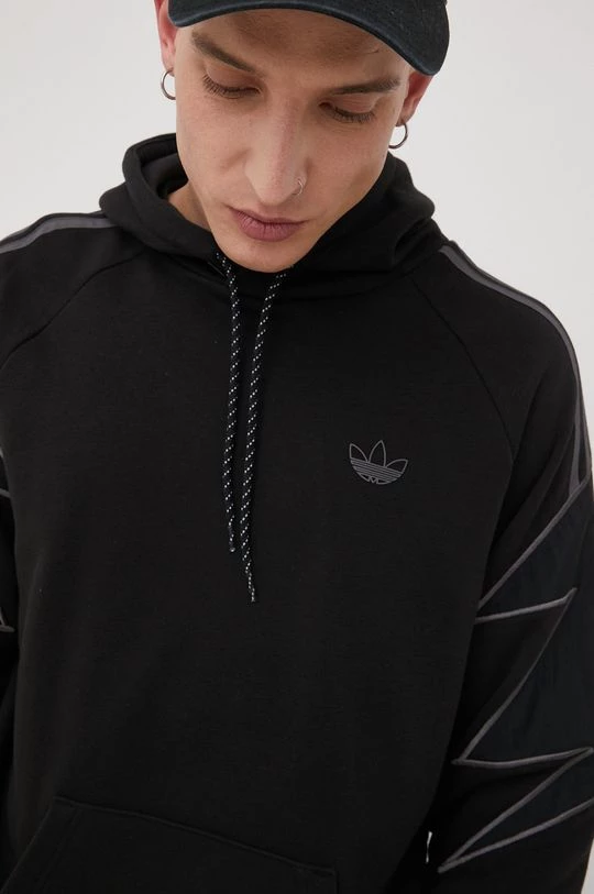 Ανδρικά Χωρίς φερμουάρ Μπλούζα Adidas Originals μαύρο, - Image 4