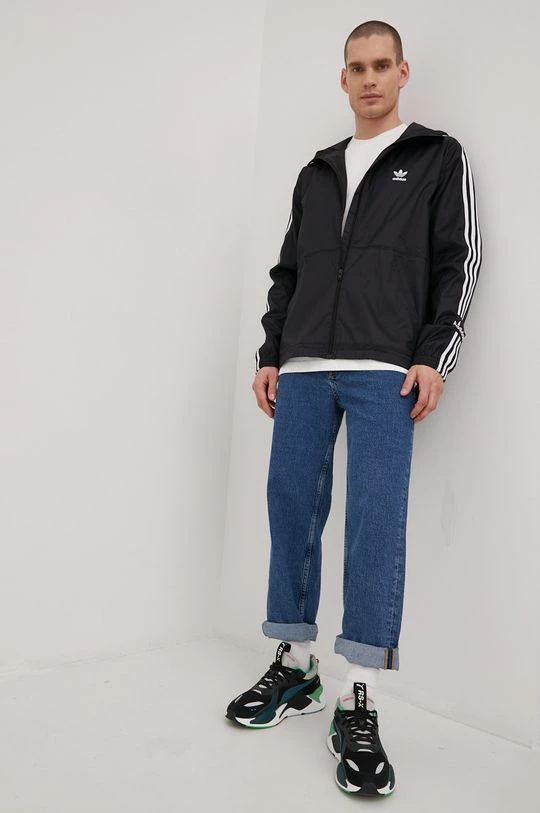 Ανδρικά Κοντά μπουφάν Μπουφάν Adidas Originals Adicolor μαύρο - Image 2