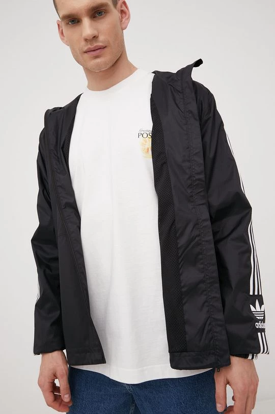 Ανδρικά Κοντά μπουφάν Μπουφάν Adidas Originals Adicolor μαύρο - Image 6