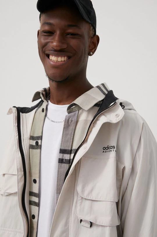 Ανδρικά Κοντά μπουφάν Μπουφάν Adidas Originals χρώμα: μπεζ, - Image 4