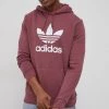 Ανδρικά Χωρίς φερμουάρ Βαμβακερή μπλούζα Adidas Originals Adicolor χρώμα: ροζ