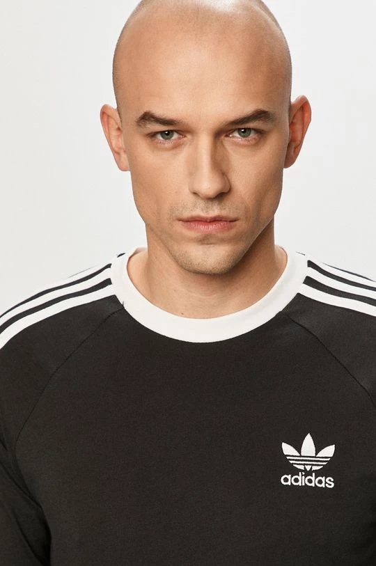 Ανδρικά Μακρυμάνικα Adidas Originals - Longsleeve μαύρο - Image 4