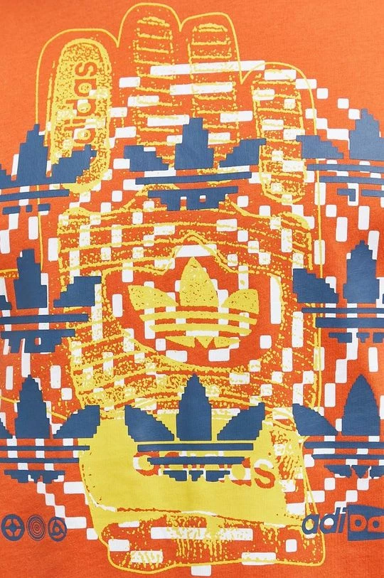 Ανδρικά Μπλουζάκια Βαμβακερό μπλουζάκι Adidas Originals πορτοκαλί - Image 6