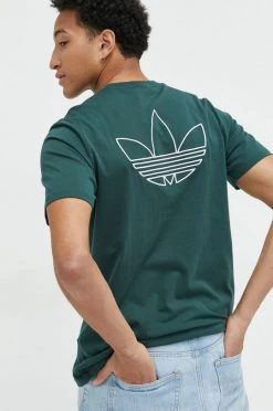 Ανδρικά Μπλουζάκια Βαμβακερό μπλουζάκι Adidas Originals πράσινο