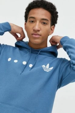 Ανδρικά Χωρίς φερμουάρ Βαμβακερή μπλούζα Adidas Originals κουκούλα