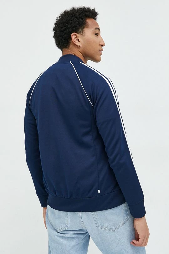 Ανδρικά Με φερμουάρ Μπλούζα Adidas Originals ναυτικό μπλε, με κουκούλα - Image 3