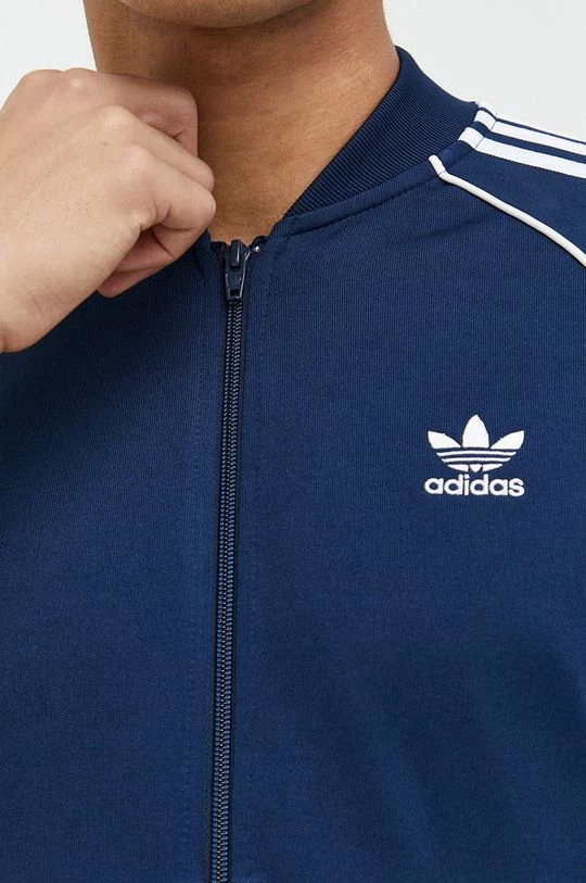 Ανδρικά Με φερμουάρ Μπλούζα Adidas Originals ναυτικό μπλε, με κουκούλα - Image 6