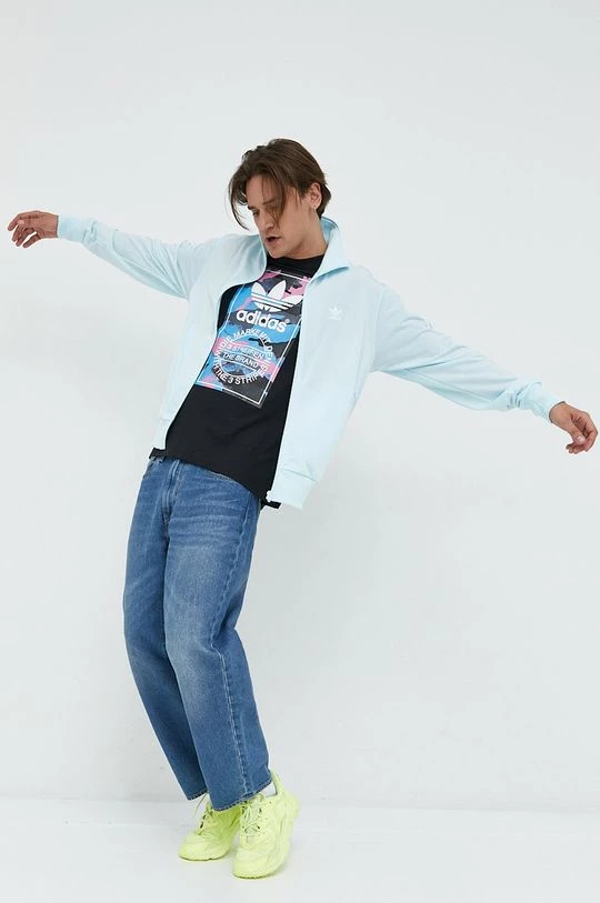 Ανδρικά Μπλουζάκια Βαμβακερό μπλουζάκι Adidas Originals μαύρο - Image 2