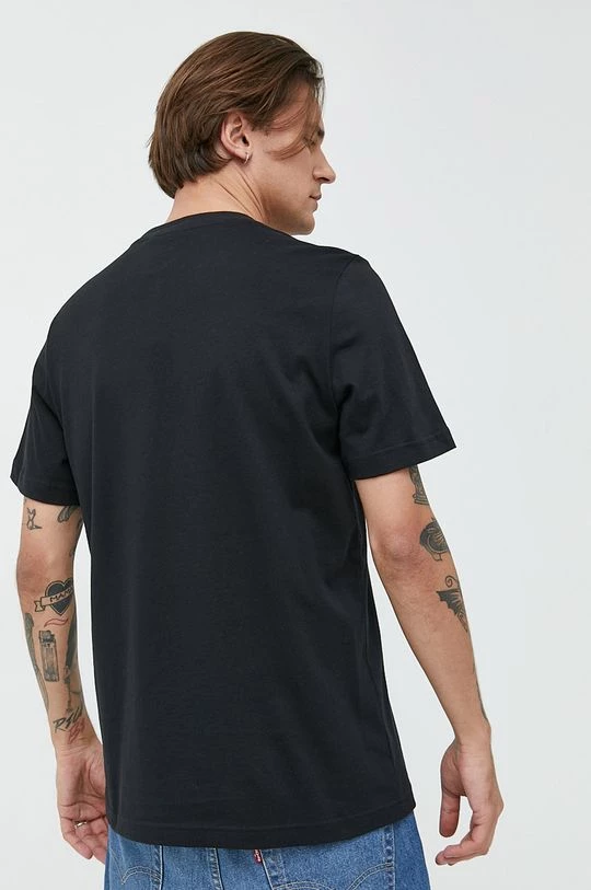 Ανδρικά Μπλουζάκια Βαμβακερό μπλουζάκι Adidas Originals μαύρο - Image 3