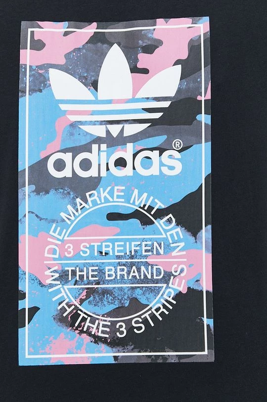 Ανδρικά Μπλουζάκια Βαμβακερό μπλουζάκι Adidas Originals μαύρο - Image 6