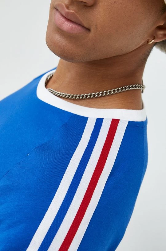 Ανδρικά Μπλουζάκια Βαμβακερό μπλουζάκι Adidas Originals μπλε - Image 4