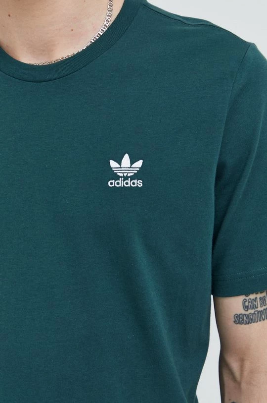 Ανδρικά Μπλουζάκια Βαμβακερό μπλουζάκι Adidas Originals πράσινο - Image 5
