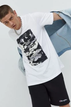 Ανδρικά Μπλουζάκια Βαμβακερό μπλουζάκι Adidas Originals άσπρο