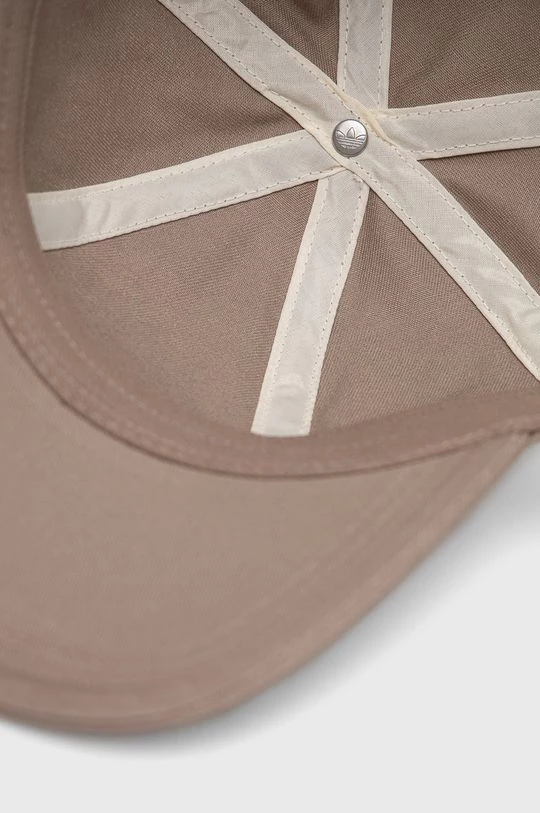 Jockey Βαμβακερό καπέλο Adidas Originals μπεζ - Image 4