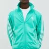 Ανδρικά Με φερμουάρ Μπλούζα Adidas Originals Adicolor πράσινο