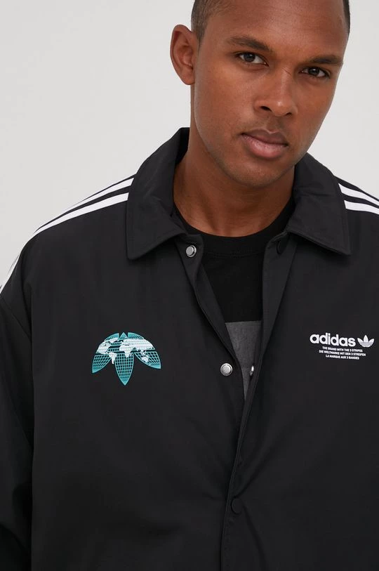 Ανδρικά Κοντά μπουφάν Μπουφάν Adidas Originals μαύρο, - Image 5