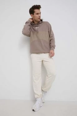 Ανδρικά Χωρίς φερμουάρ Βαμβακερή μπλούζα Adidas Originals χρώμα: καφέ,