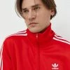 Ανδρικά Με φερμουάρ Μπλούζα Adidas Originals κόκκινο,