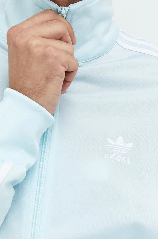Ανδρικά Με φερμουάρ Μπλούζα Adidas Originals χλωμό λευκό - Image 5