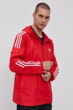 Ανδρικά Κοντά μπουφάν Μπουφάν Adidas Originals χρώμα: κόκκινο