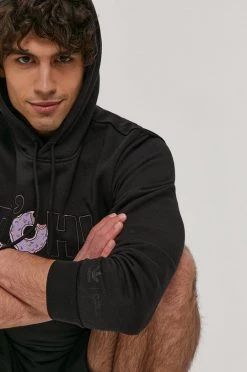 Ανδρικά Χωρίς φερμουάρ Μπλούζα Adidas Originals χρώμα: μαύρο