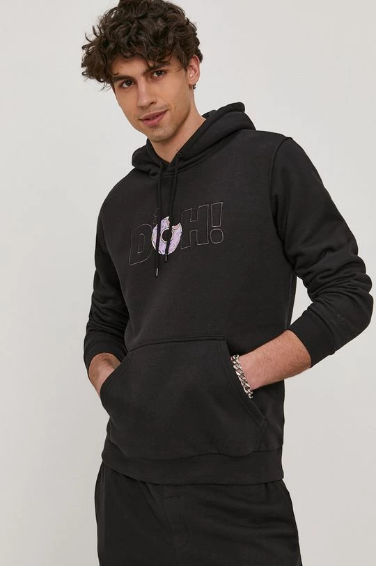 Ανδρικά Χωρίς φερμουάρ Μπλούζα Adidas Originals χρώμα: μαύρο - Image 4