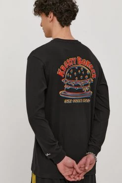 Ανδρικά Χωρίς φερμουάρ Βαμβακερή μπλούζα Adidas Originals χρώμα: μαύρο