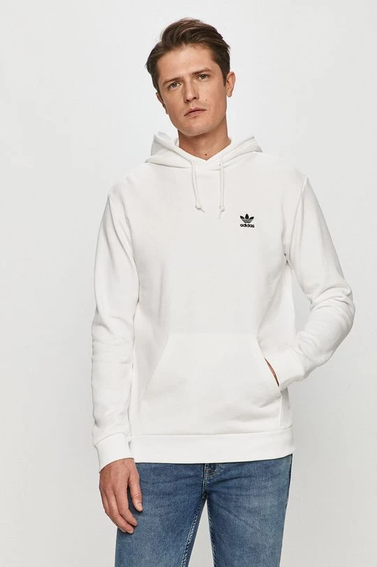 Ανδρικά Χωρίς φερμουάρ Adidas Originals - Μπλούζα λευκό - Image 4