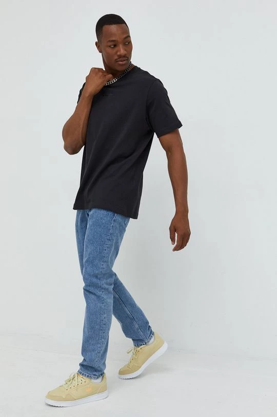 Ανδρικά Μπλουζάκια Βαμβακερό μπλουζάκι Adidas Originals μαύρο - Image 2