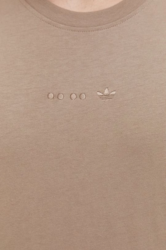 Ανδρικά Μπλουζάκια Βαμβακερό μπλουζάκι Adidas Originals μπεζ - Image 5