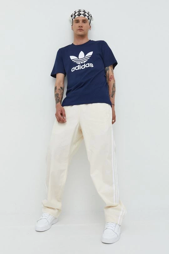 Ανδρικά Μπλουζάκια Βαμβακερό μπλουζάκι Adidas Originals ναυτικό μπλε - Image 2