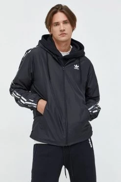 Ανδρικά Κοντά μπουφάν Μπουφάν Adidas Originals μαύρο,