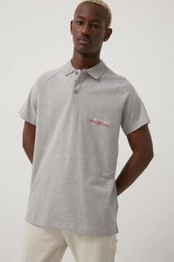 Ανδρικά Πόλο μπλουζάκια Πόλο Adidas Originals χρώμα: γκρι