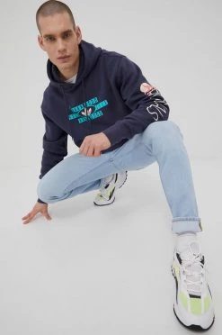 Ανδρικά Χωρίς φερμουάρ Μπλούζα Adidas Originals χρώμα: ναυτικό μπλε,