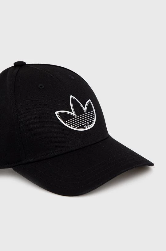 Ανδρικά Jockey Adidas Originals - Βαμβακερό καπέλο μαύρο - Image 3