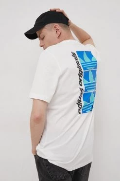 Ανδρικά Μπλουζάκια Βαμβακερό μπλουζάκι Adidas Originals άσπρο