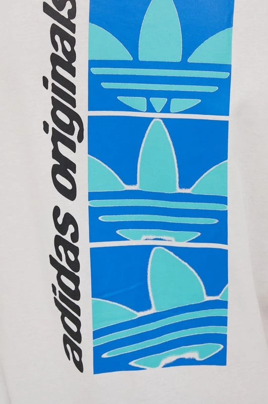 Ανδρικά Μπλουζάκια Βαμβακερό μπλουζάκι Adidas Originals άσπρο - Image 5