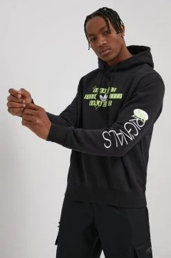 Ανδρικά Χωρίς φερμουάρ Μπλούζα Adidas Originals χρώμα: μαύρο