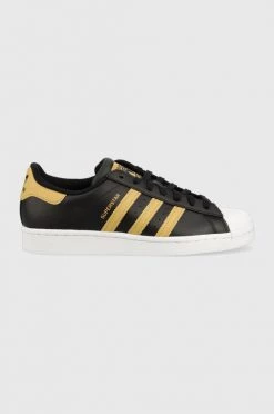Ανδρικά Sneakers Δερμάτινα αθλητικά παπούτσια Adidas Originals , χρώμα: μαύρο