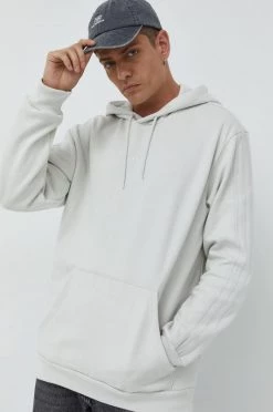 Ανδρικά Χωρίς φερμουάρ Βαμβακερή μπλούζα Adidas Originals γκρι,